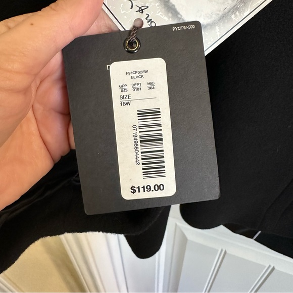 NWT Preston and York black wool double breasted peacoat women’s 16W - Picture 11 of 11